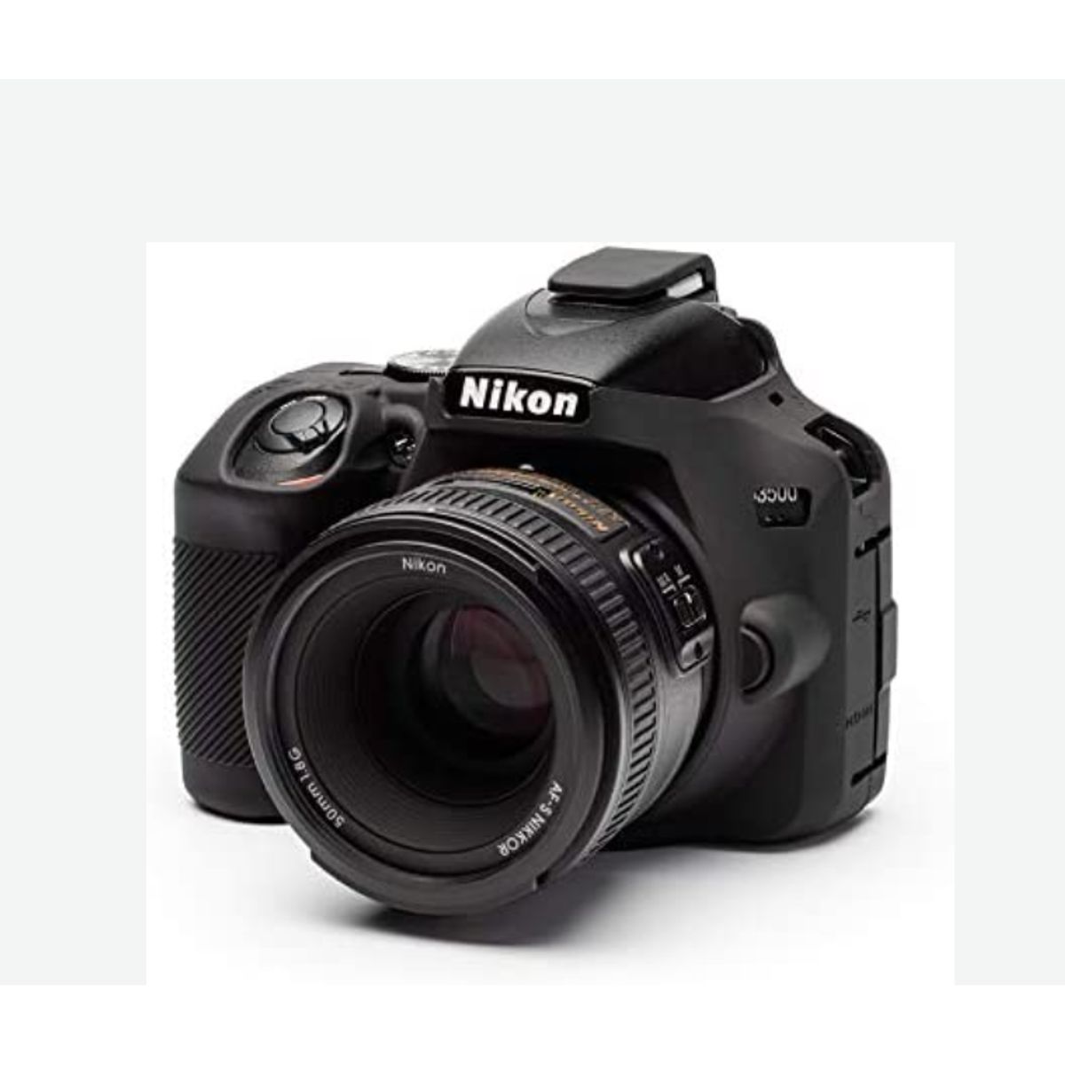 GENERICO - FUNDA SILICONA PARA NIKON D3500 COLOR NEGRO