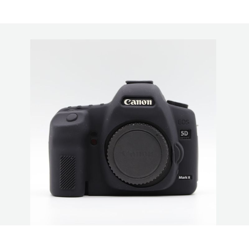 GENERICO - FUNDA SILICONA PARA CANON 5D MARK II COLOR NEGRO
