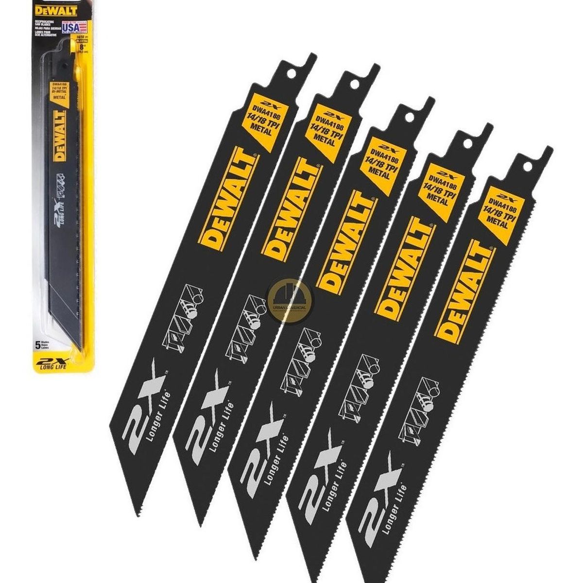DEWALT - Set 5 Hojas De Sierra Sable Dewalt Dwa4188
