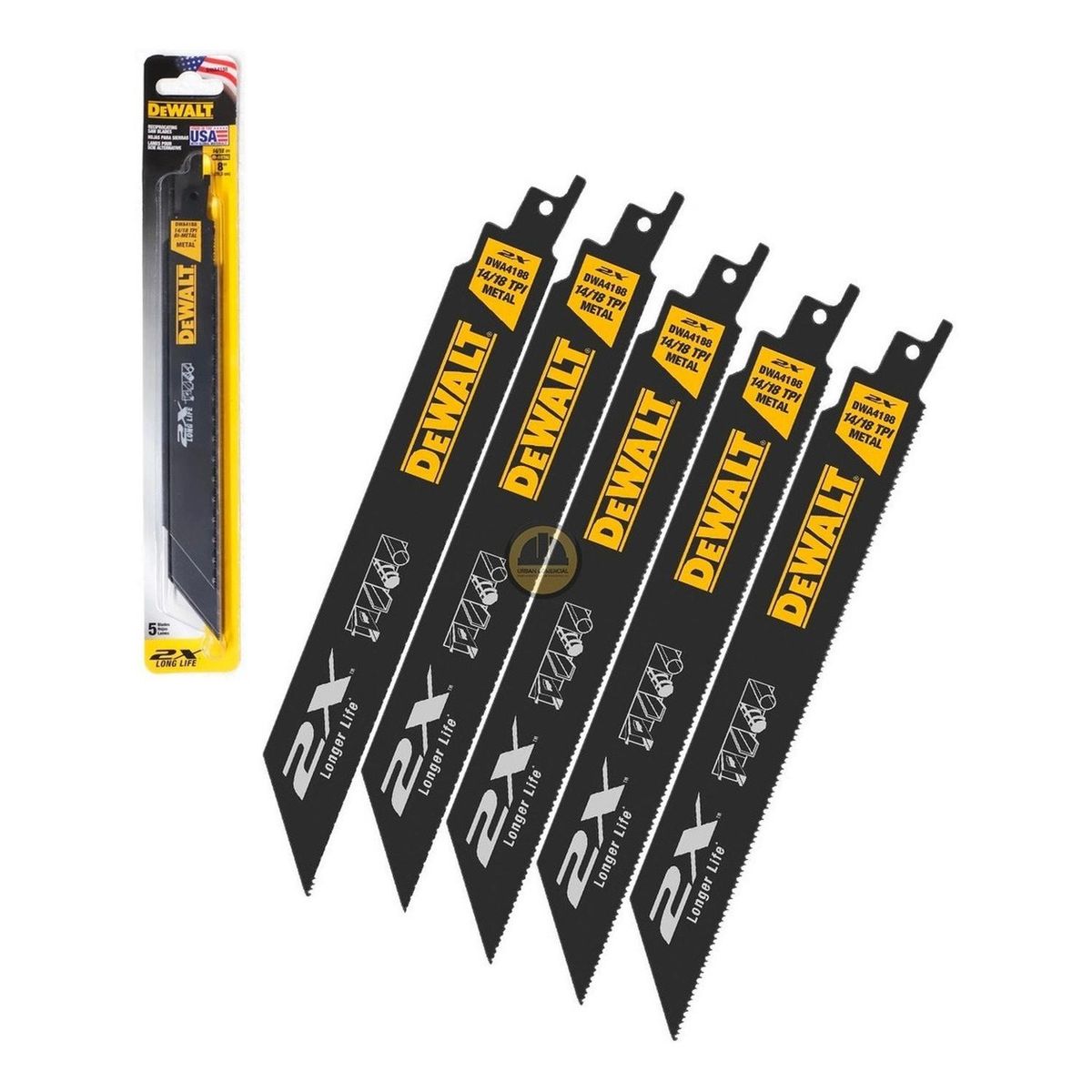 DEWALT - Set 5 Hojas De Sierra Sable Dewalt Dwa4188