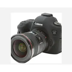GENERICO - FUNDA SILICONA PARA CANON 6D COLOR NEGRO