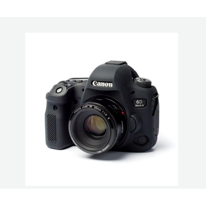 GENERICO - FUNDA SILICONA PARA CANON 6D MARK II COLOR NEGRO