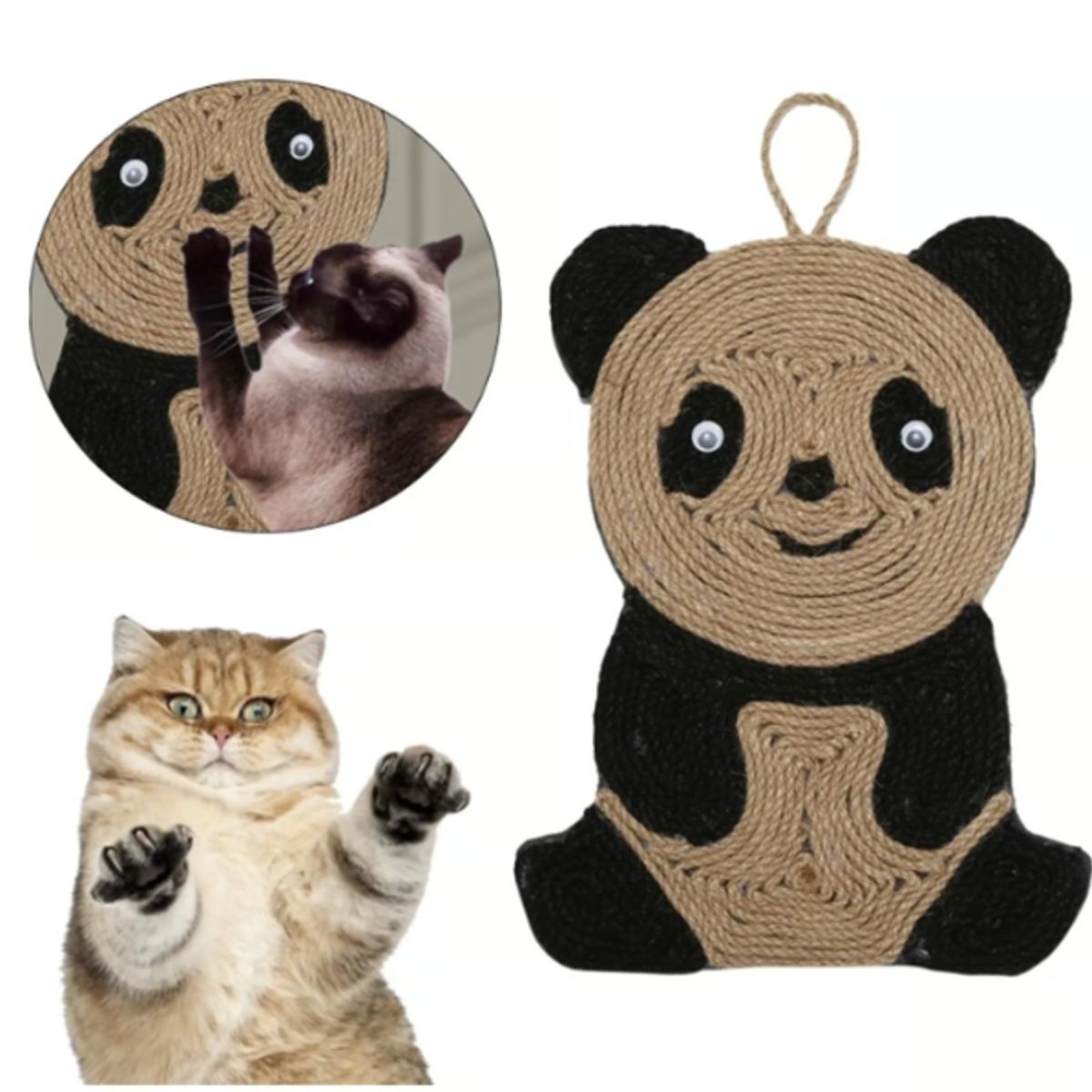 GENERICO - Alfombra De Suelo De Tablero Rascador Para Gato De Sisal