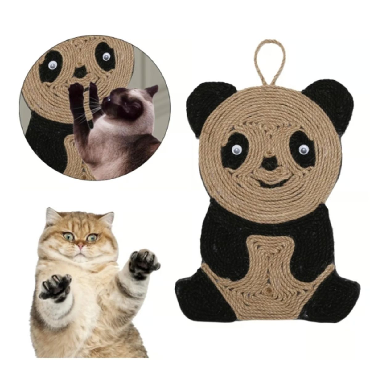 GENERICO - Alfombra De Suelo De Tablero Rascador Para Gato De Sisal