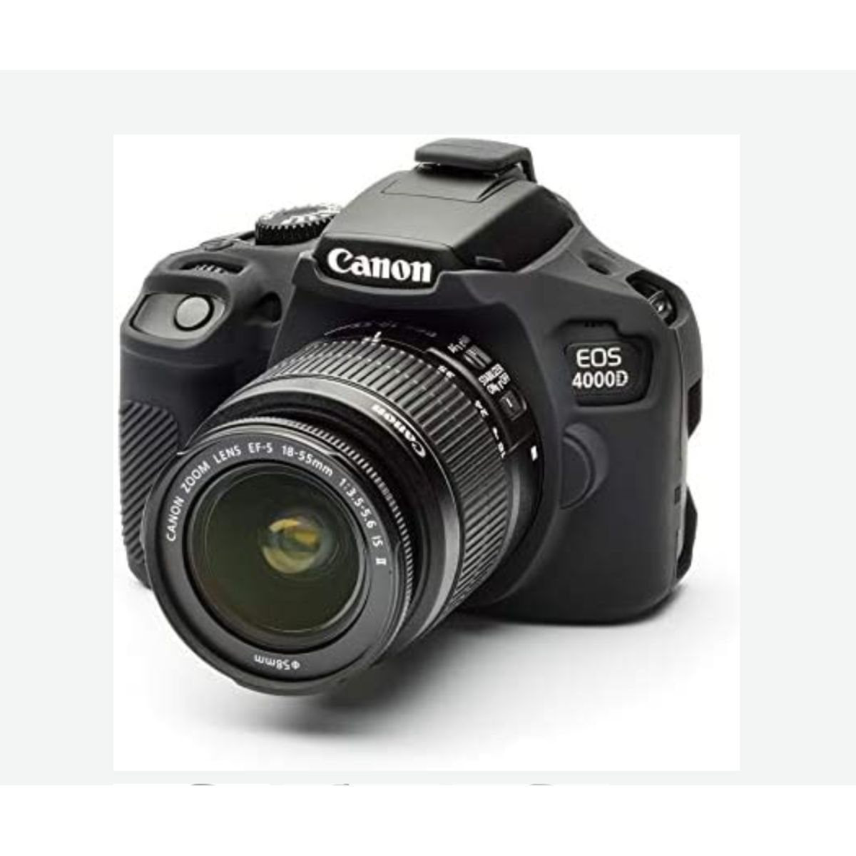 GENERICO - FUNDA SILICONA PARA CANON T100 3000D 4000D COLOR NEGRO