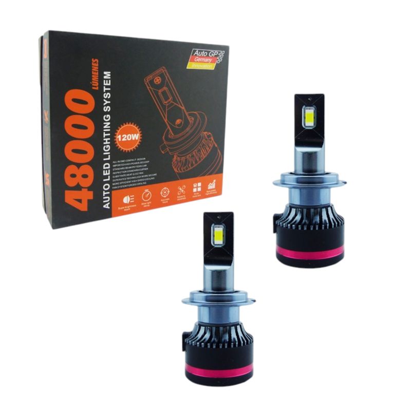 GENERICO - Ampolleta Kit LED H-7 De 120 Watt Canbus De 48.000 Lm