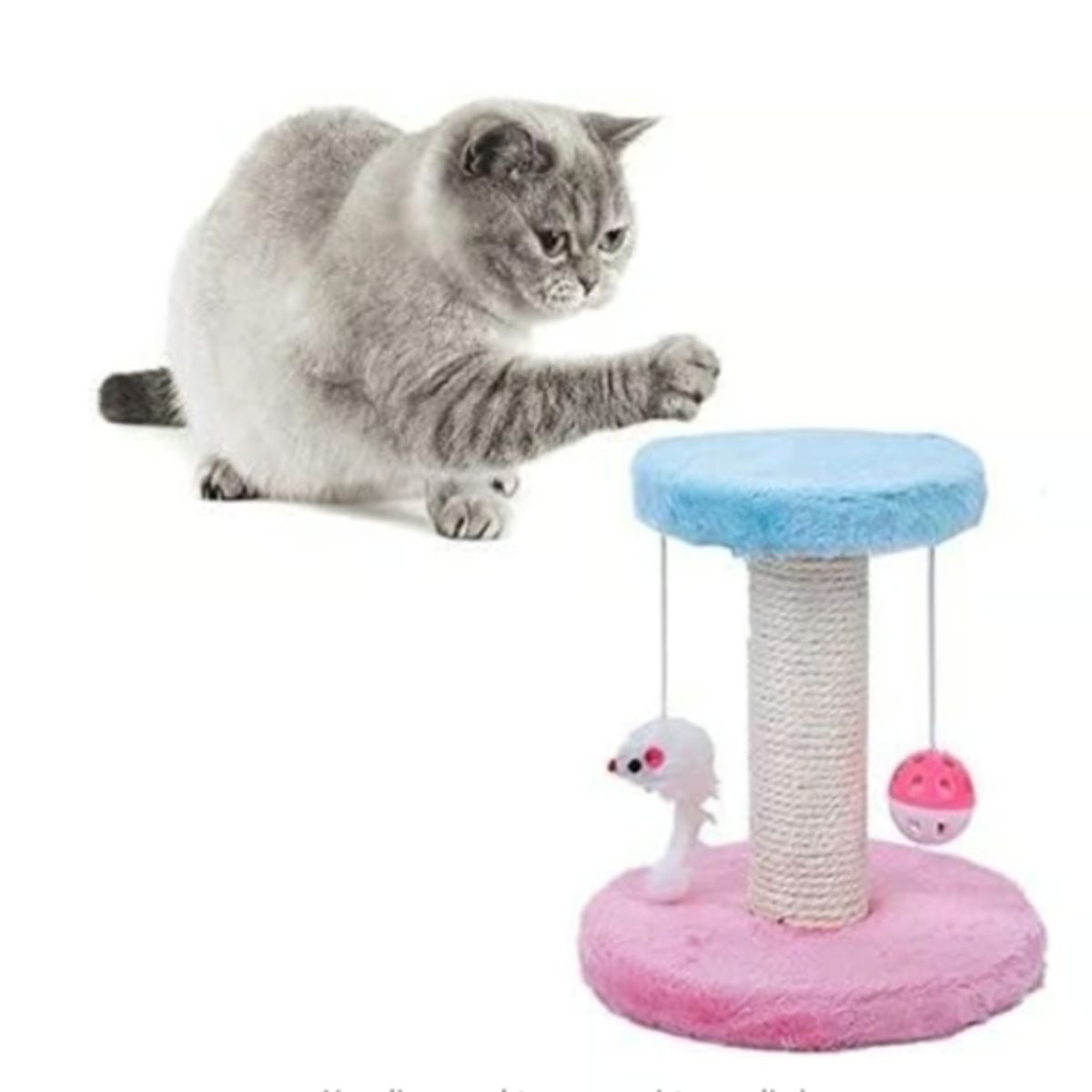 GENERICO - Rascador Para Gatos Torre 2 En 1 Mascotas