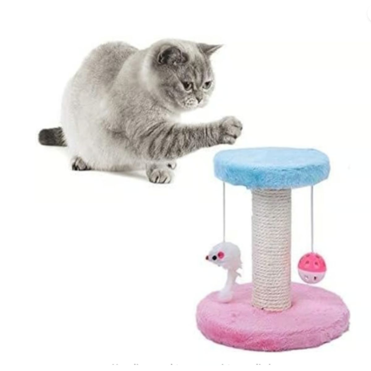 GENERICO - Rascador Para Gatos Torre 2 En 1 Mascotas