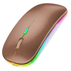 GENERICO - Mouse Bluetooth Led Usb Mouse Recargable Para Mac iPad Pc