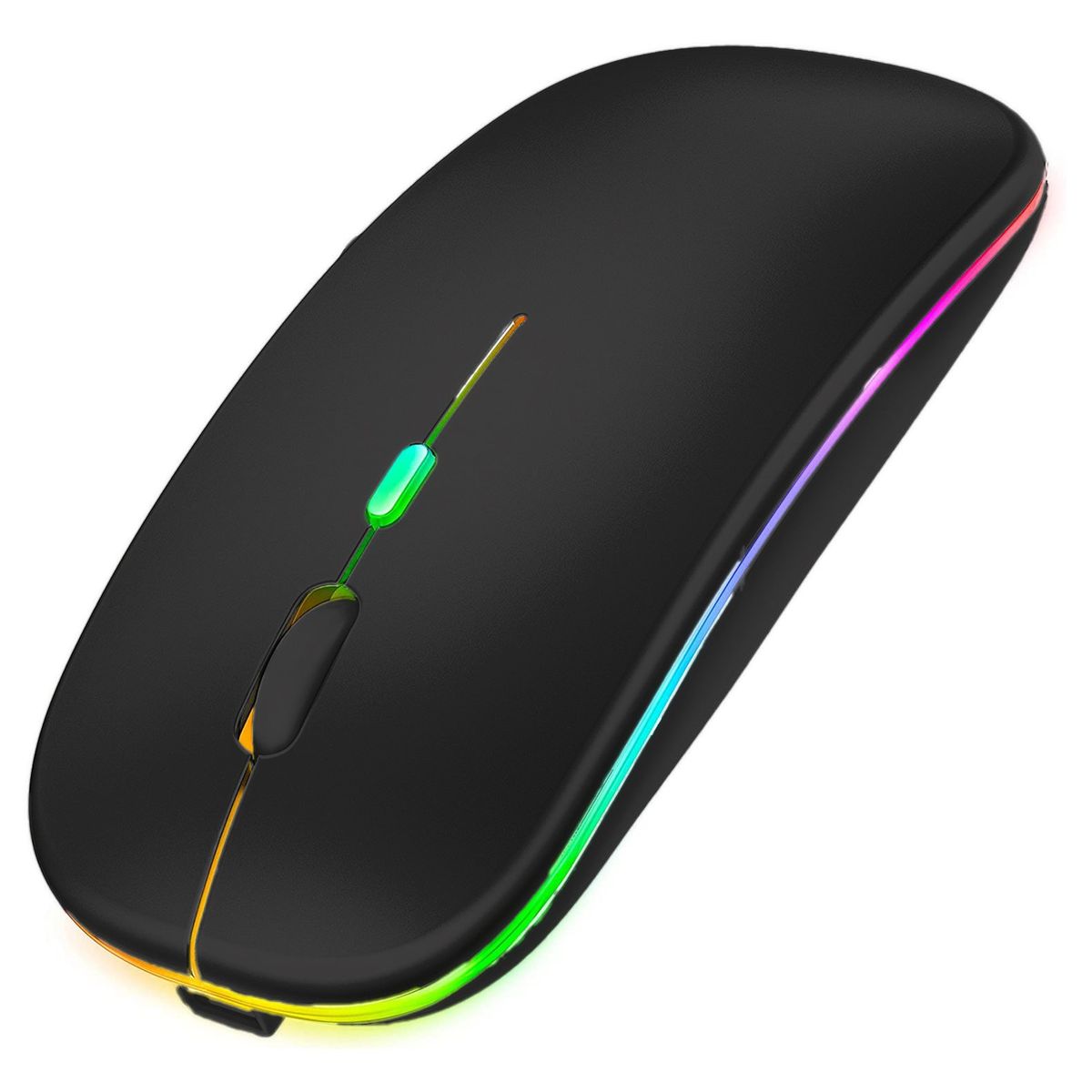 GENERICO - Mouse Bluetooth Led Usb Mouse Recargable Para Mac iPad Pc