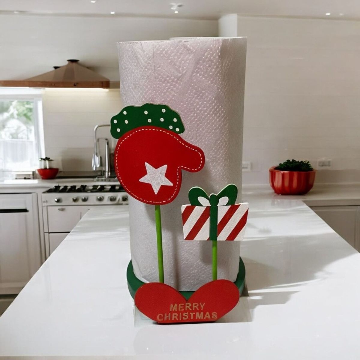 GENERICO - soporte toalla nova navidad porta toalla nova navideño