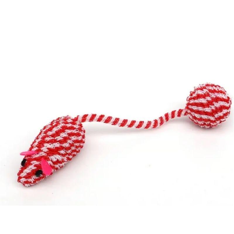 GENERICO - Juguete Interactivo Para Gato Ratón Inteligente Pelota Rojo