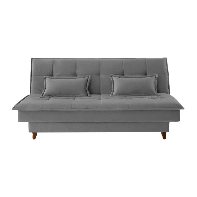 RE DECORA - Futón Sonhare 2 Cuerpos Gris Oscuro