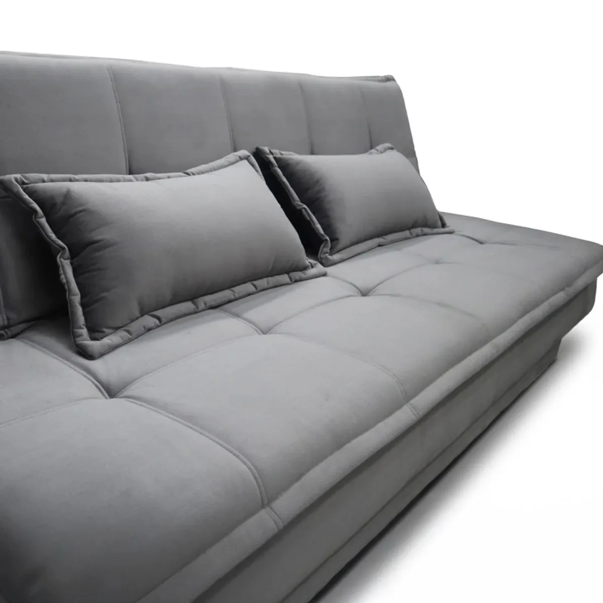 RE DECORA - Futón Sonhare 2 Cuerpos Gris Oscuro