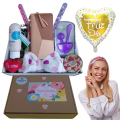 GENERICO - Billetera larga de ecocuero sintético más accesorios regalo para mujer