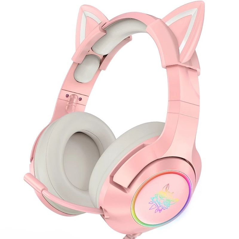 ONIKUMA - Audífonos de cable onikuma K9 Rosa