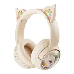 ONIKUMA - Audífonos Bluetooth B5 Beige