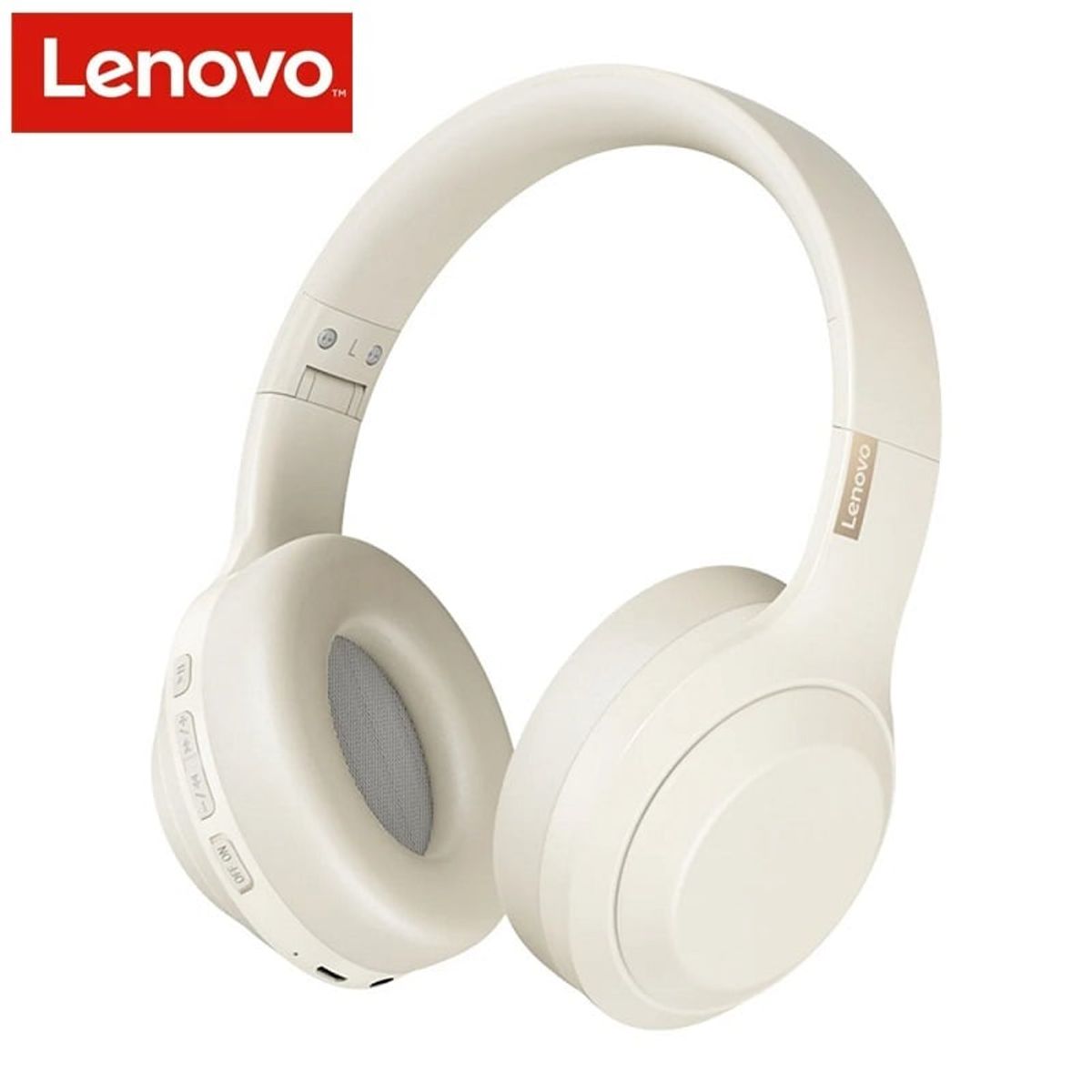 LENOVO - Audífonos Bluetooth Lenovo TH10 Beige