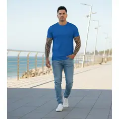 T-WORLD - Polera 100 % algodón manga corta básica 170 Grs. ideal para estampar