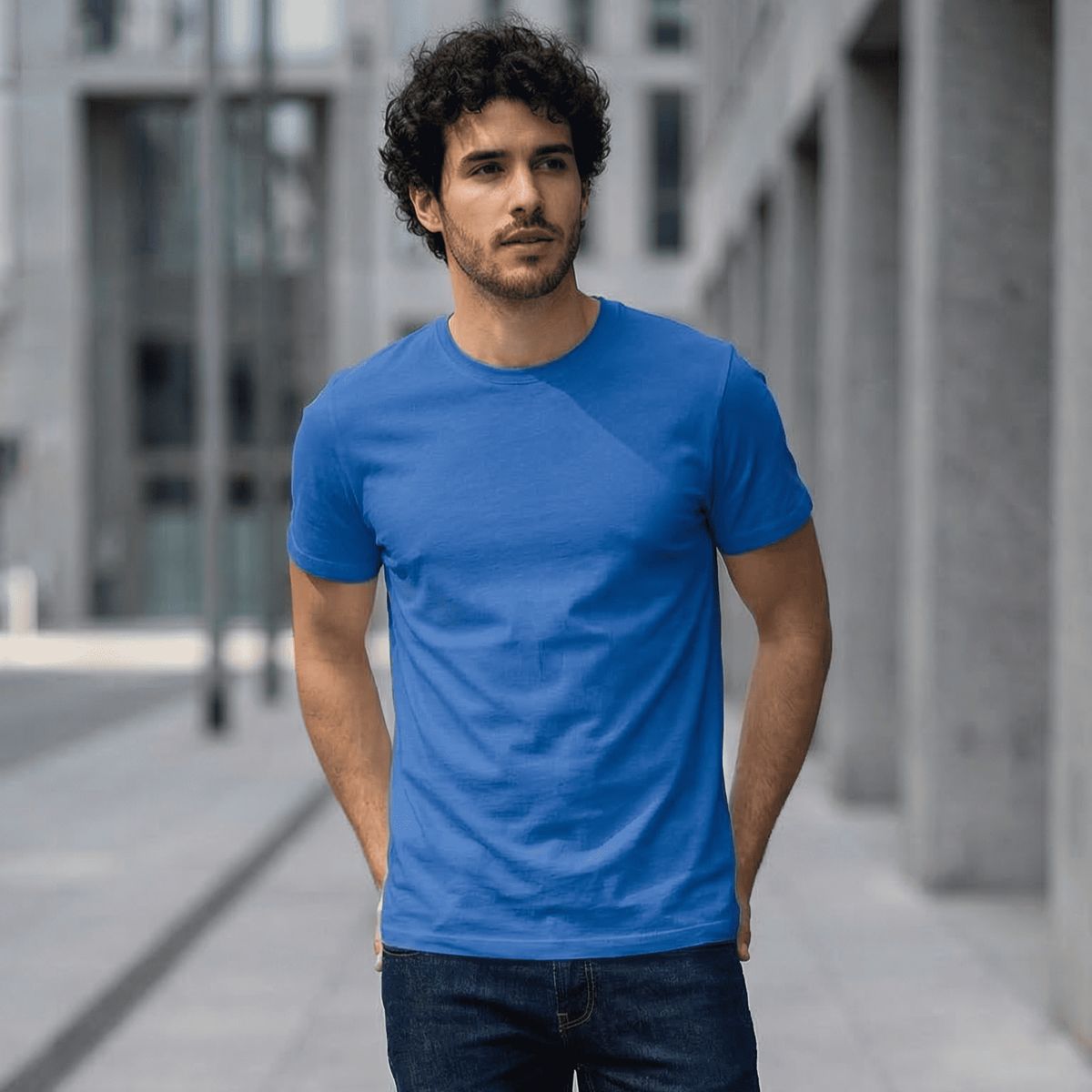T-WORLD - Polera 100 % algodón manga corta básica 170 Grs. ideal para estampar
