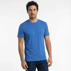 T-WORLD - Polera Básica Hombre Manga Corta 100% Algodón