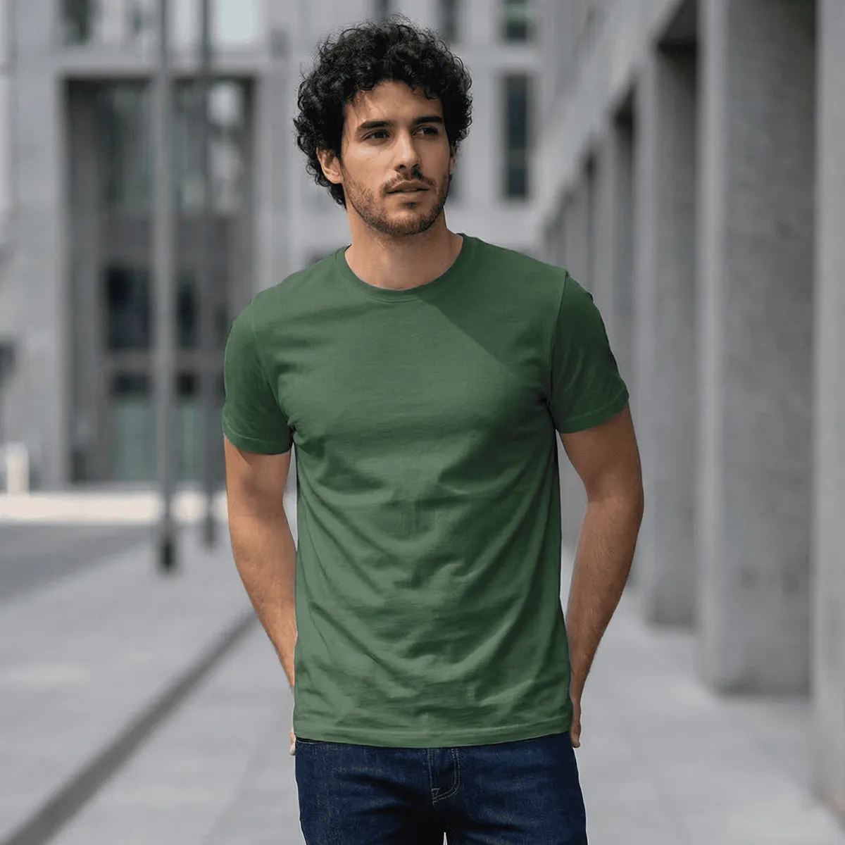 T-WORLD - Polera 100 % algodón manga corta básica 170 Grs. ideal para estampar