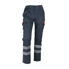 T-WORLD - Pantalón Cargo Practical Line Gabardina Bicolor Reflectante