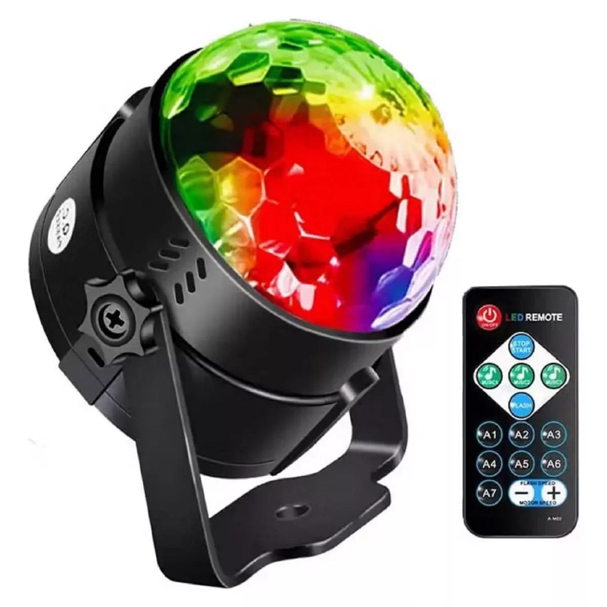 GENERICO - Bola De Luz Led Multicolor Para Fiestas Con Control Remoto