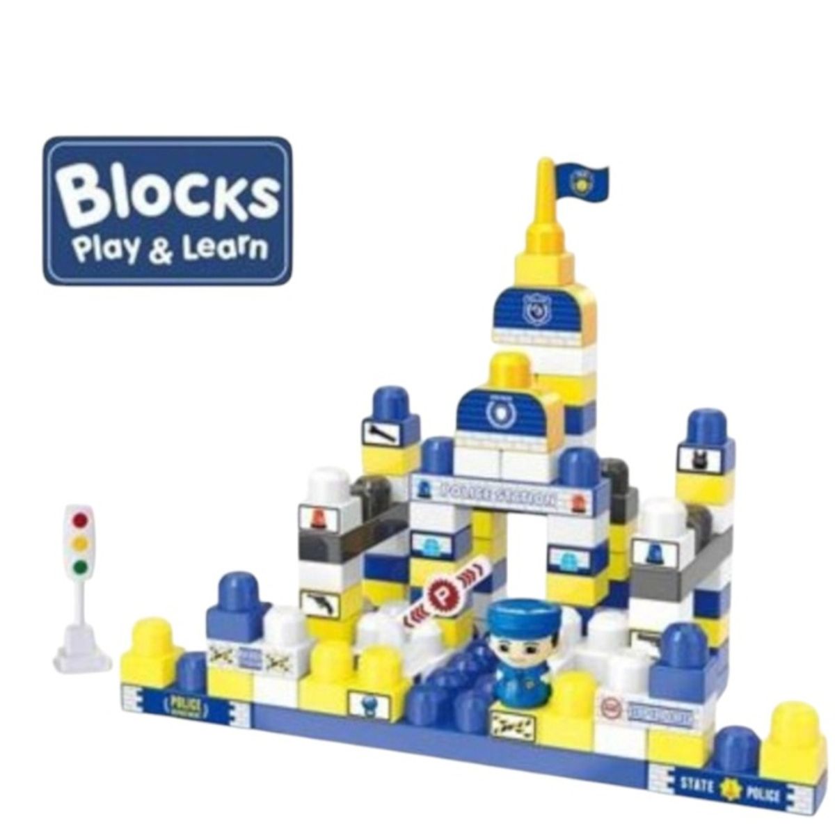 GENERICO - Bloques De Juguete Divertidos Construccion 80 Piezas Azul