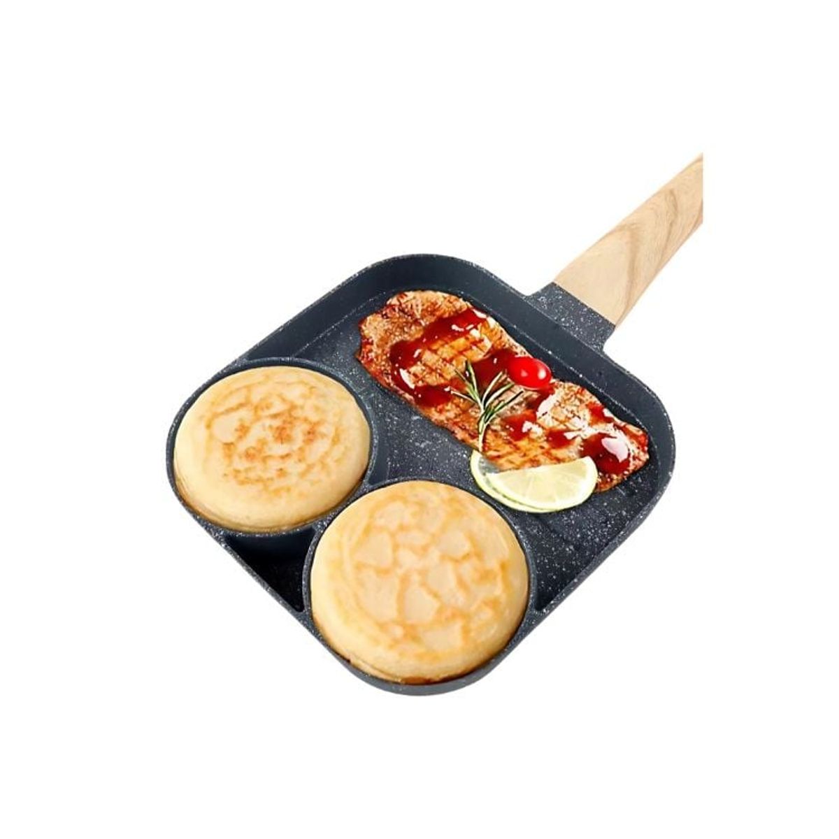 CRUSEC - Sartén Antiadherente Comidas Variadas 3 y 4 Espacios