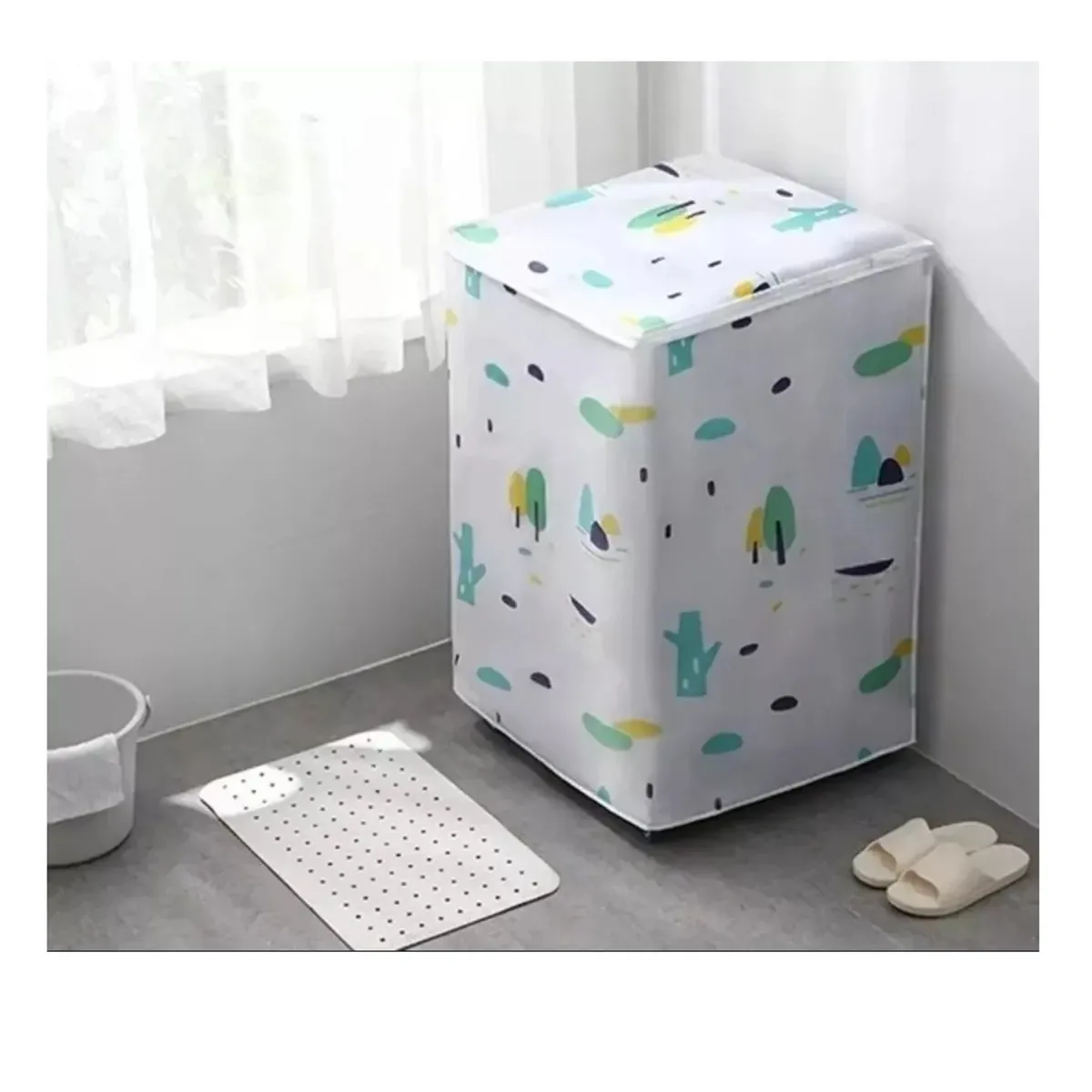 GENERICO - Funda Protectora Lavadora Impermeable 56x54x86 Cubre Polvo