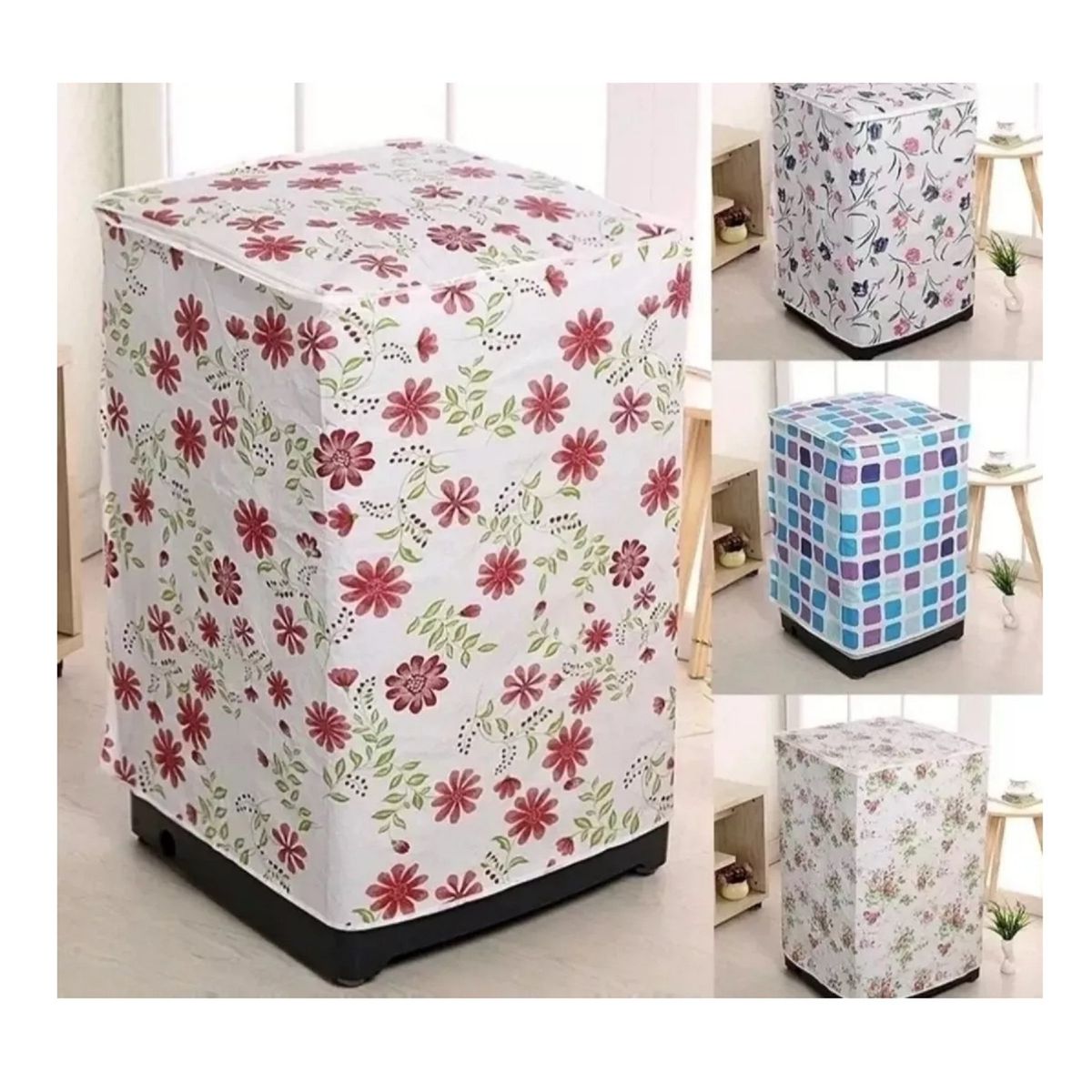 GENERICO - Funda Protectora Lavadora Impermeable 56x54x86 Cubre Polvo