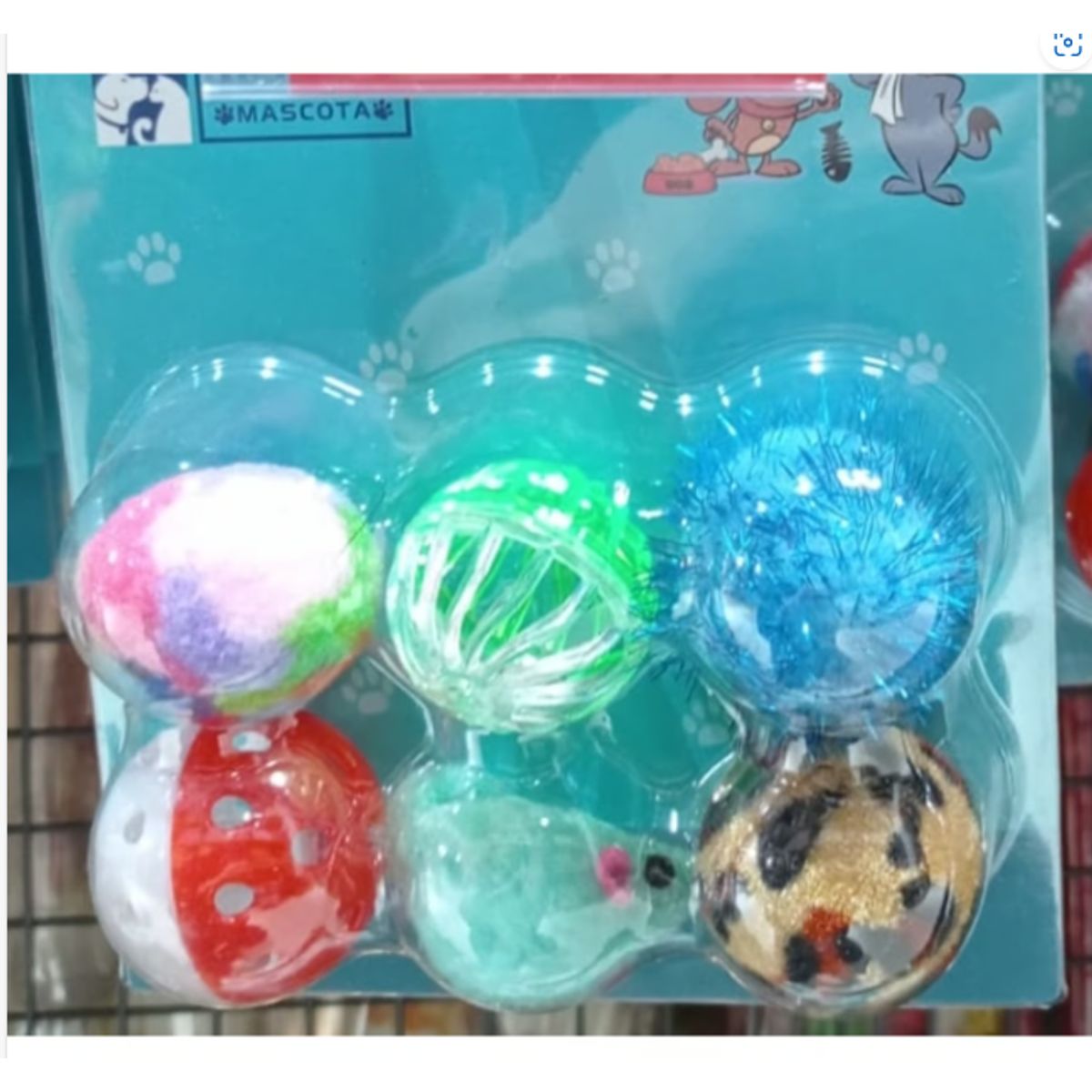 GENERICO - Juguete Pelota Para Gato Mini 6 Unidades