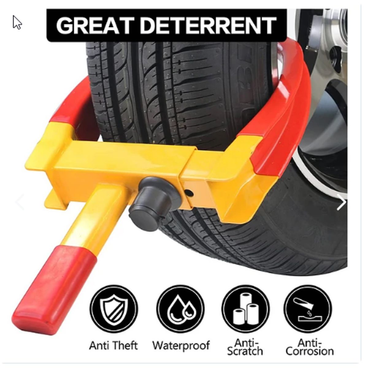 GENERICO - Bloqueador De Neumaticos Antirobo
