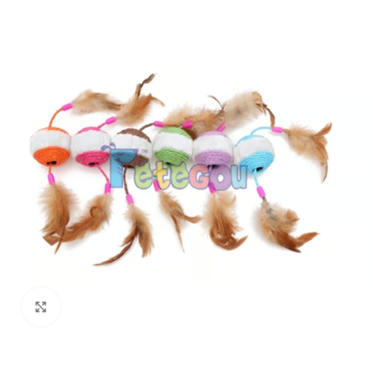 GENERICO - Pelota De Juguete Con Pluma Para Gatos