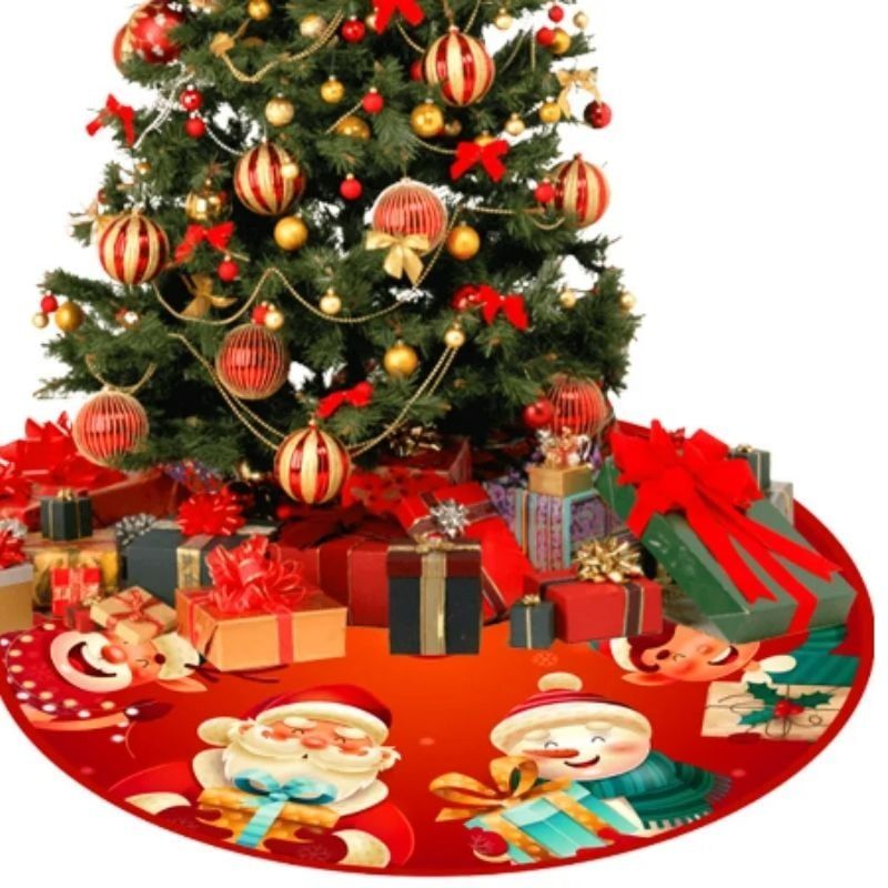 GENERICO - Set 4 Bastones Decoracion Navideña Con Faldon Pie De Arbol