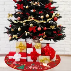 GENERICO - Set 4 Bastones Decoracion Navideña Con Faldon Pie De Arbol