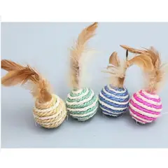 GENERICO - Juguete De Bola De Sisal Para Gatos Mascotas