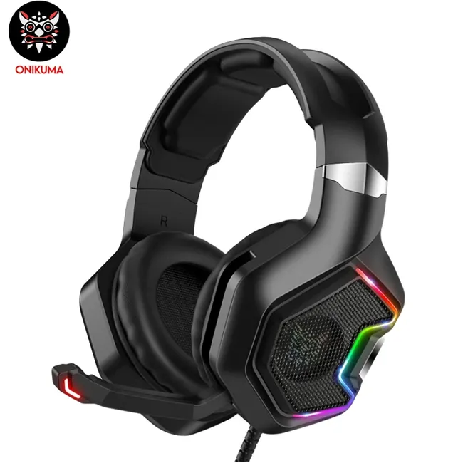 ONIKUMA - Audífonos de juego por cable onikuma K10 PRO Negro