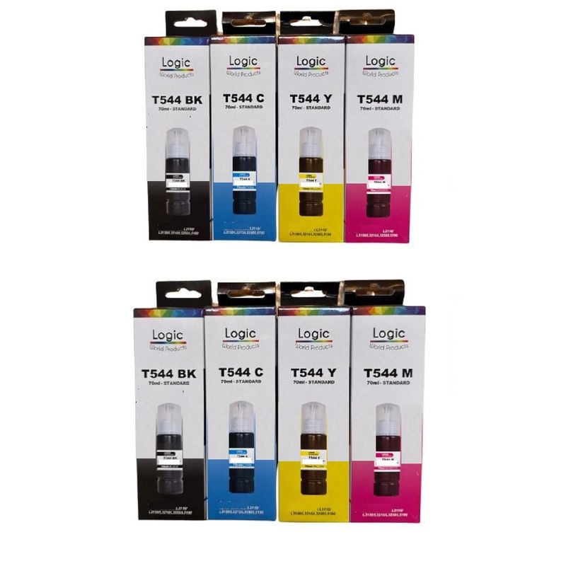 GENERICO - Pack X2 Tintas Compatibles para T544 L-3110 L-3210 L-3250