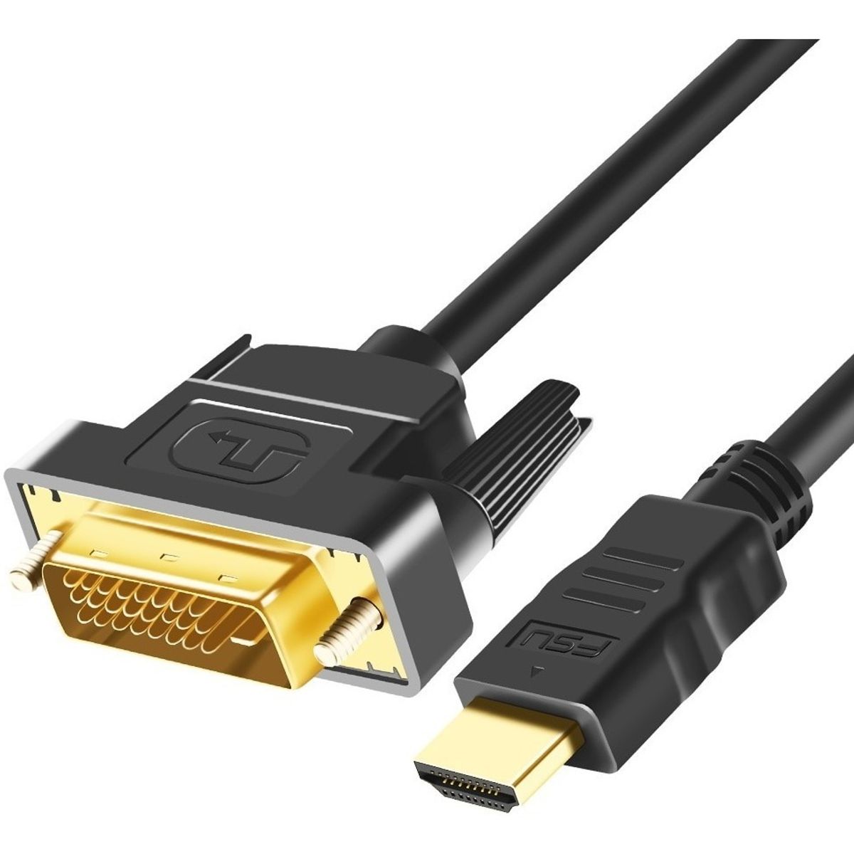 GENERICO - Cable  Hdmi A Dvi 24+1  Hdtv V14 2mts