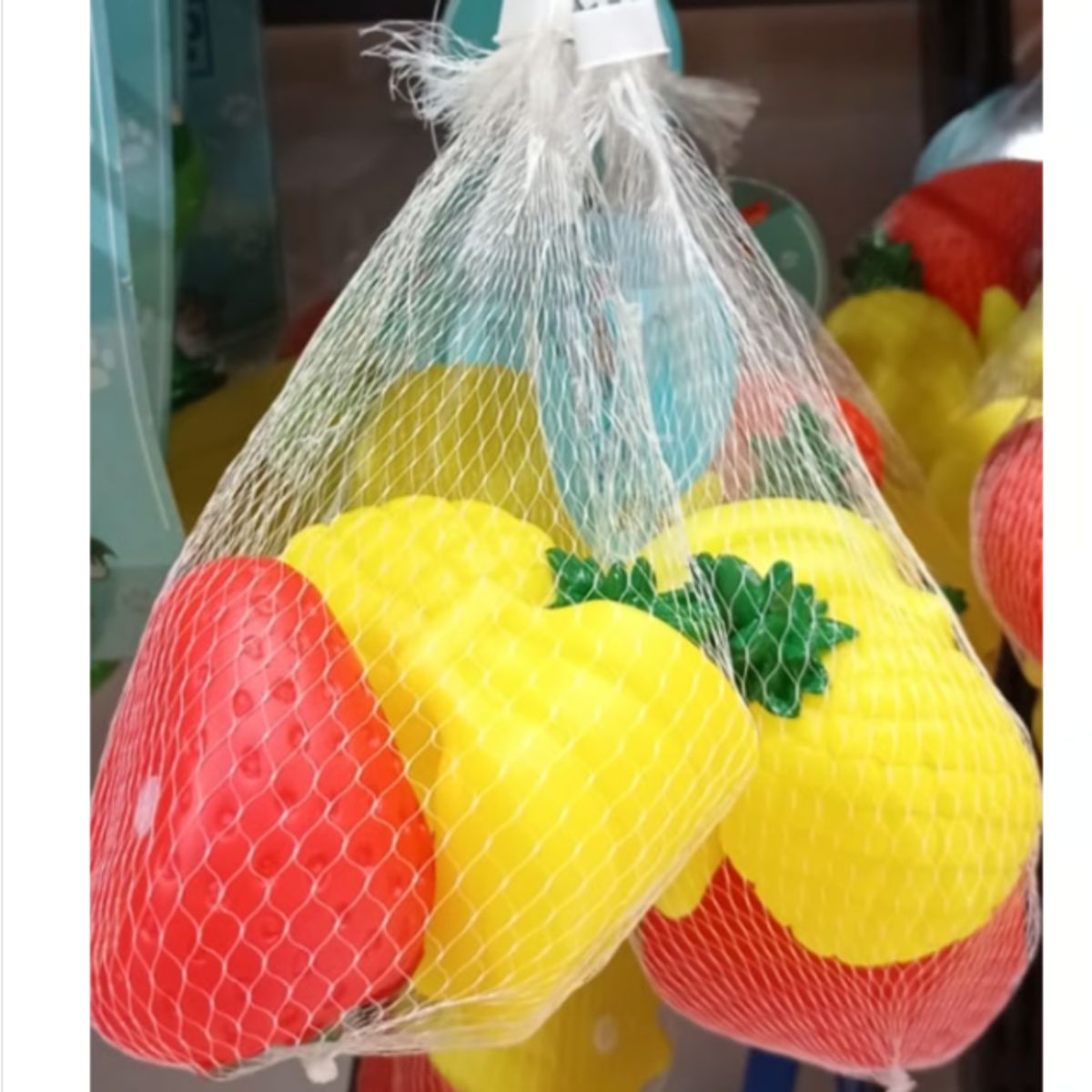 GENERICO - Comida Juguete Didactico Para Mascota Frutas 5 Unidades