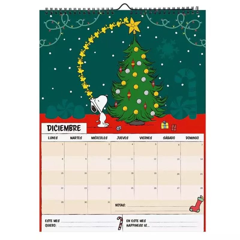 MOOVING - CALENDARIO SNOOPY 2025 40X30 CM
