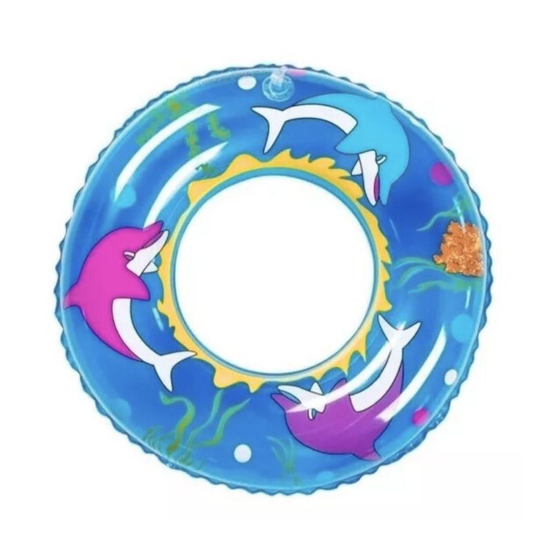 GENERICO - Flotador Redondo Diseño Mar Azul Salvavidas 90 Cm