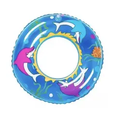 GENERICO - Flotador Redondo Diseño Mar Azul Salvavidas 90 Cm
