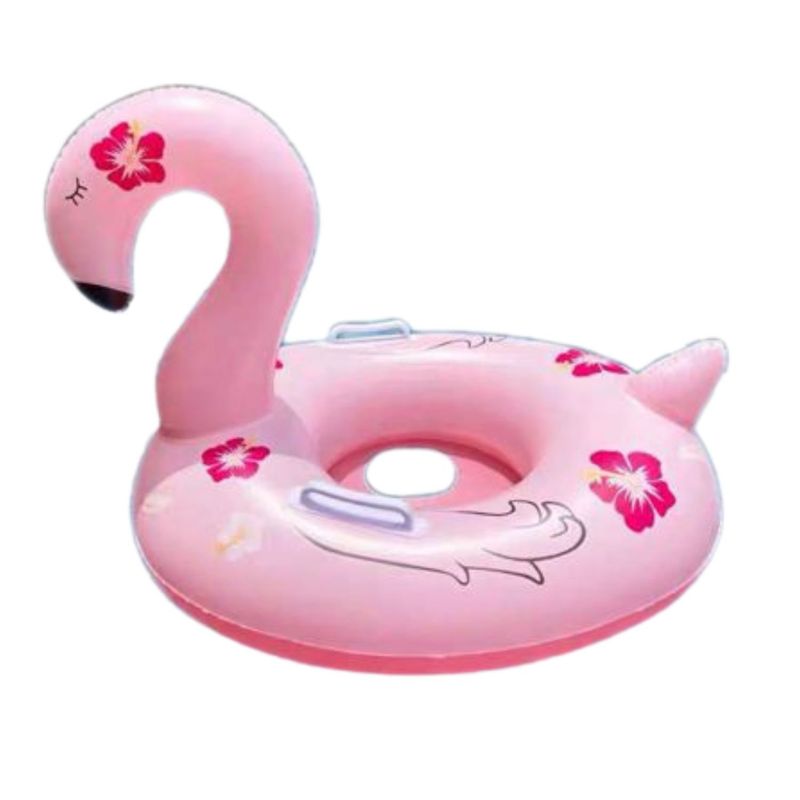 GENERICO - Flotador Salvavidas Diseño Cisne Rosado 70x55 Cm