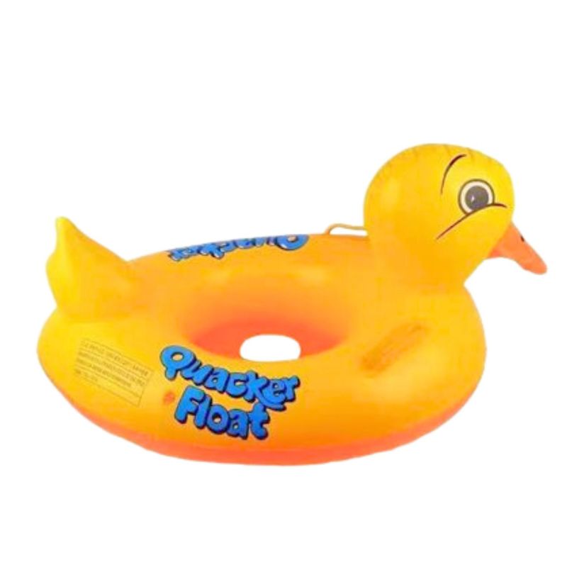 GENERICO - Flotador Salvavidas Diseño Patito Amarillo 80x60 Cm