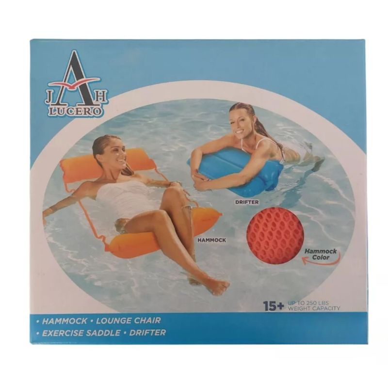 GENERICO - Cama Flotador Inflable Para Piscina Naranjo 112 Cm