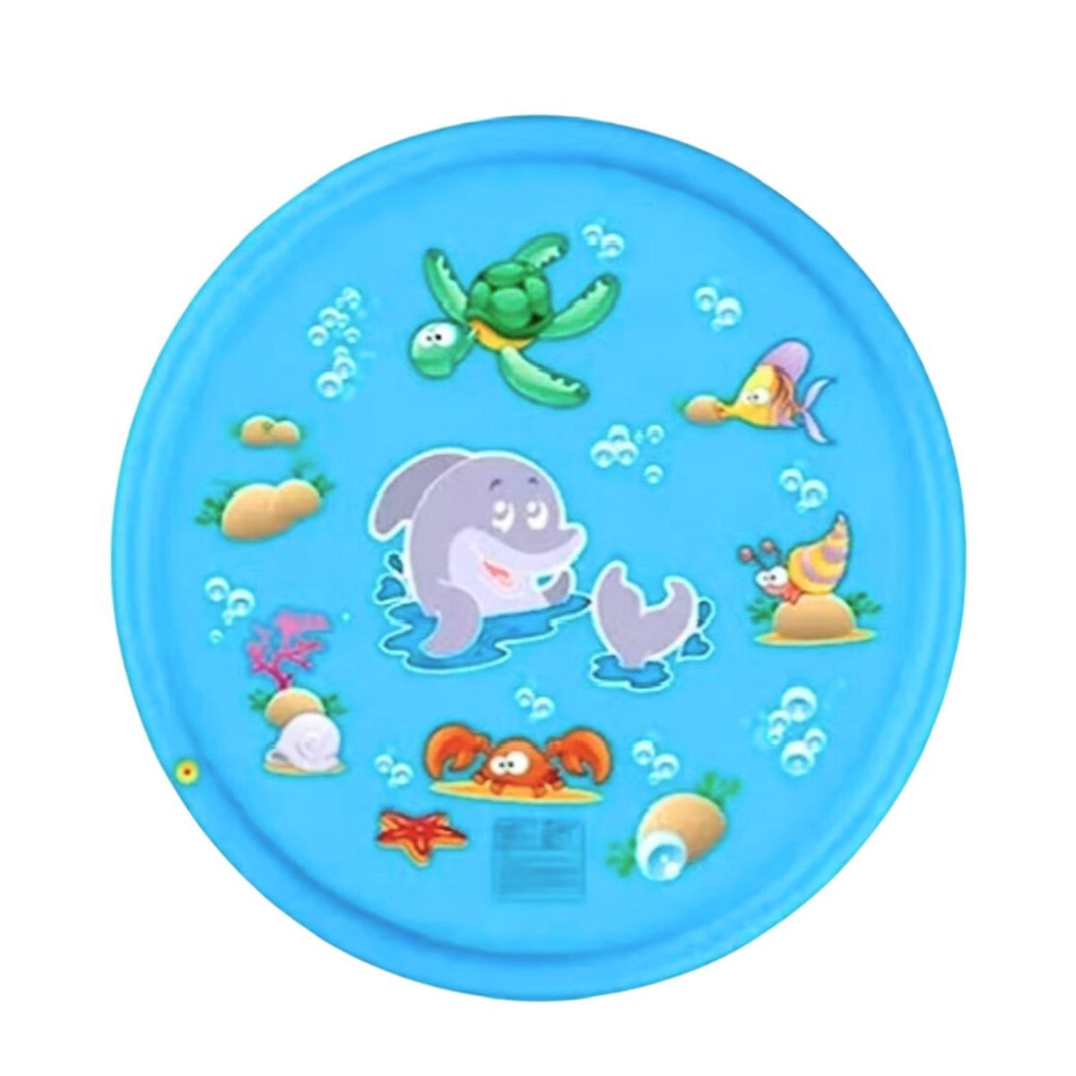 GENERICO - Alfombra Inflable Lanza Agua Dibujos Marinos Niños 100x100cm