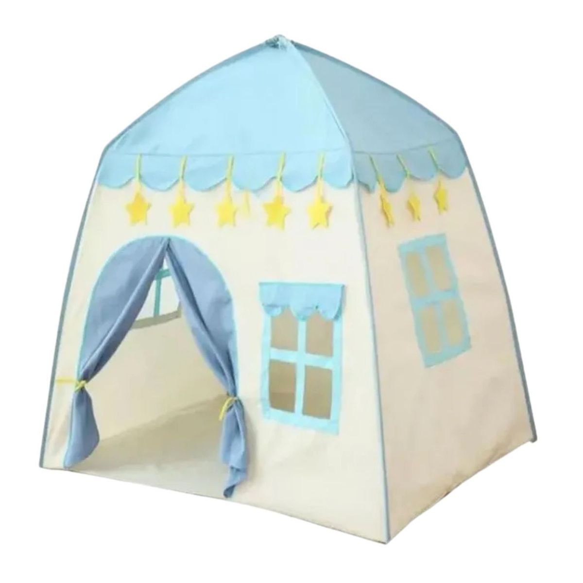 GENERICO - Carpa Casa De Juguete Infantil Azul Con Estrellas Plegable